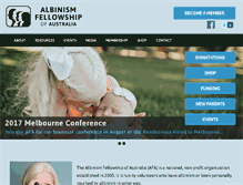 Tablet Screenshot of albinismaustralia.org